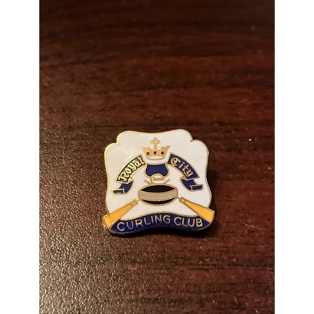 Royal City Curling‎ Club British Columbia Canada Lapel Hat Pin